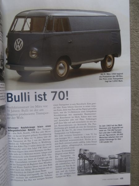 Austro Classic 2/2020 Fiat Millecento,Toyota Corona,Mercedes Benz O321,Lohne L98,VW Bulli wird 70,