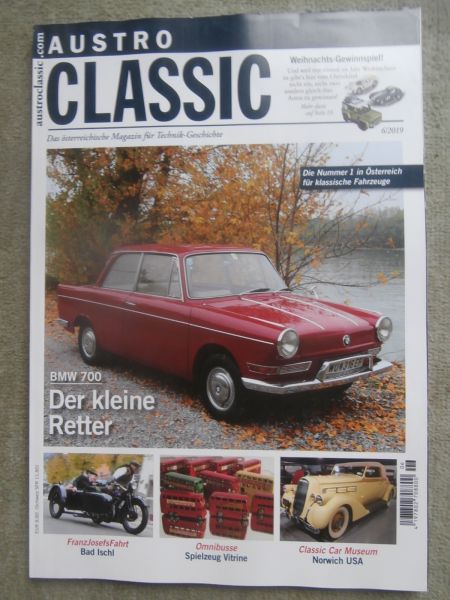 Austro Classic 6/2019 BMW 700,Opel Speedster,Fiat X1/9
