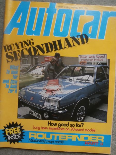 Autocar 1.4.1978 Alfetta 2000,Rolls-Royce Phantom,Bentley Eight Litre,