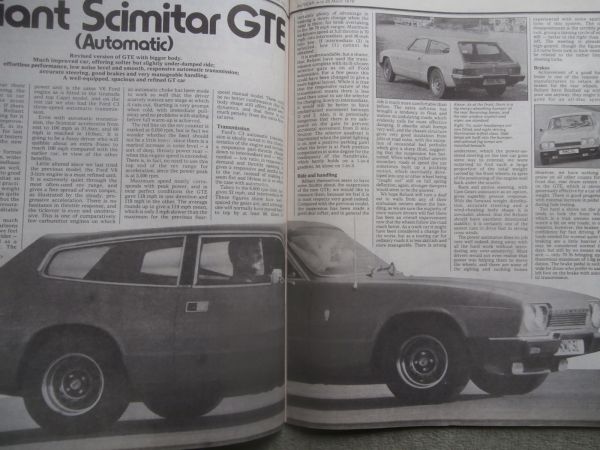 Autocar 20.3.76 Princess 2200 HLS Automatic,Reliant Scimitar GTE,Citroen CX2200 Pallas,