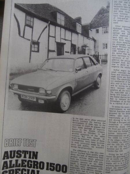 Motor 17.12.1975 Austin Allegro 1500,Regal Rover,