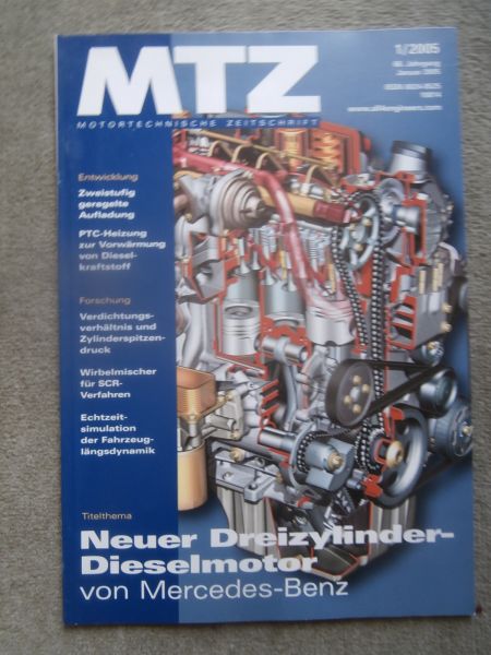 Motortechnische Zeitschrift 1/2005 smart forfour CDI +Mitsubishi Colt Di-D Motoren 50kw 70kw