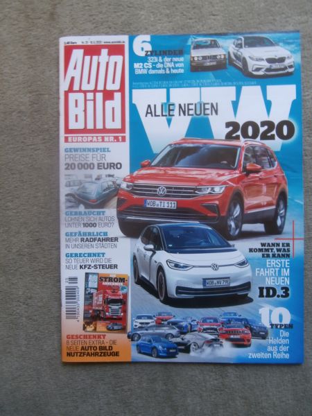 Auto Bild 25/2020 BMW 323i E21 vs. M2CS,DDR Mercedes Benz 300E W124,VW ID.3,Jazz,BMW X7 xDrive40i vs. XC90 T8,