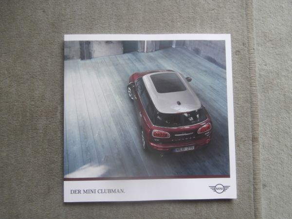 BMW Mini Clubman F54 One +D +Cooper +S +All4 SD +Heritage +Yours Prospekt März 2019