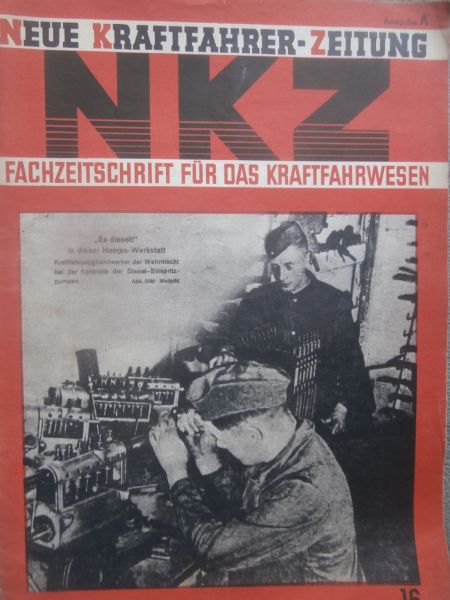 Neue Kraftfahrer Zeitung Nr.16/1941 das Übermikroskop Ausgabe A