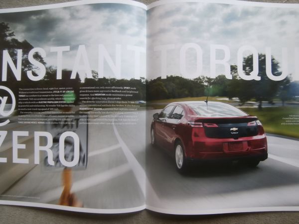 Chevrolet Volt 2012 US Prospekt Englisch Catalogue