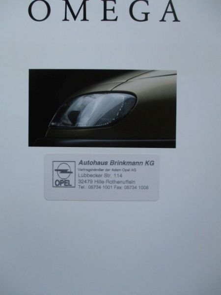 Opel Omega B Limousine +CD +MV6 Katalog Juli 1995