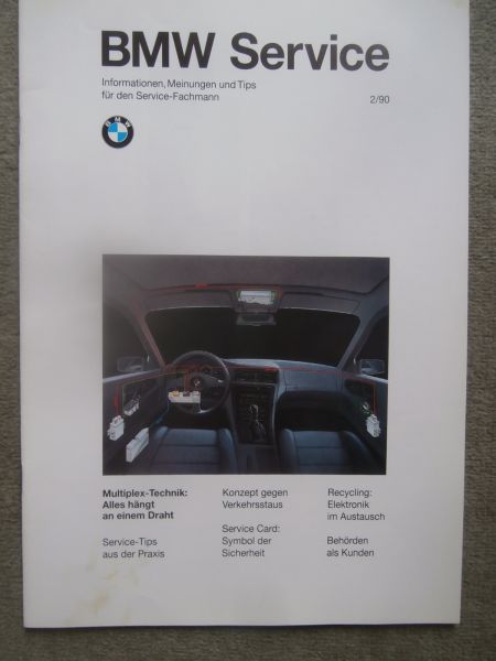 BMW Service Informationen 2/1990 Behördenfahrzeuge E34,328 Mille Miglia