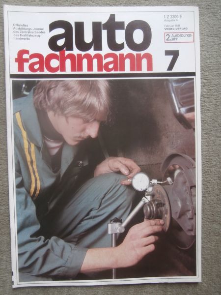 auto fachmann 2/1981 Autoradio Philips MCC,VW Passat Hinterachse,