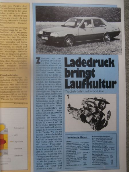 auto fachmann 1/1981 Opel Kadett C Cup 1980,Aufladung bei Dieselmotoren,Mitsubishi Galant TD,