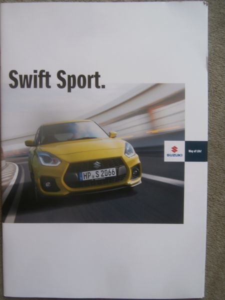 Suzuki Swift Sport Prospekt +Preisliste 2020