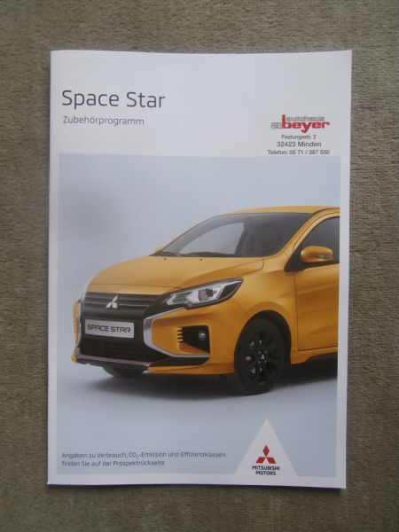 Druckausgabe Mitsubishi Space Star Zubehör Katalog : Autoliteratur Höpel