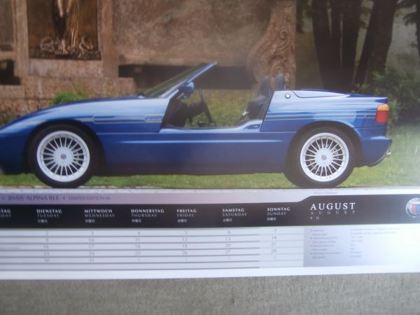 BMW Alpina 2011 Limited Edition 3.0CSL E9,B10 Biturbo E34,B6 2.8 E21,B7 S Turbo E12,B6 3.5S E30,Z1 RLE,B12 E38 E31