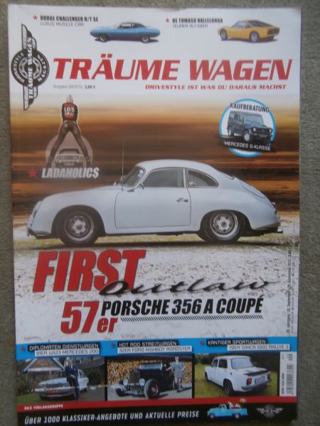 Träume Wagen 9/2016 Kaufberatung Mercedes Benz G-Klasse W460, Porsche 356A,Mercedes Benz 200 W123,Dodge Challenger,
