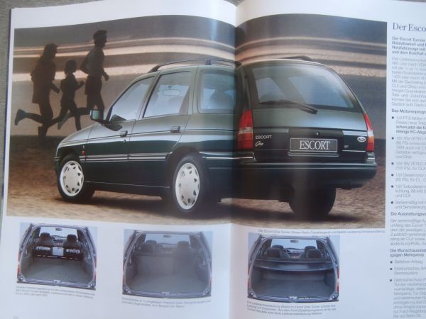 Ford Escort CL CLX Ghia +Si +Turnier +XR3i +RS2000 + 4x4 +Cabrio +RS Corsworth Modelljahr 1994