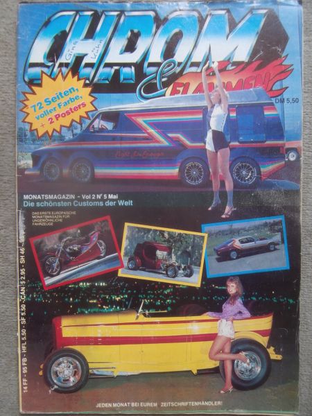 Chrom & Flammen 5/1983 Novel T,Citroen Visa, Dodge,Camaro