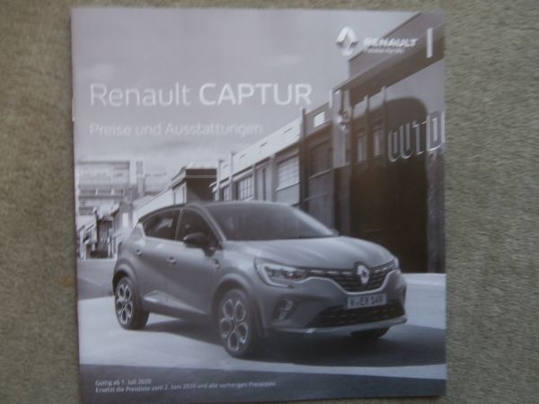 Renault Captur Preise & Ausstattungen Juli 2020