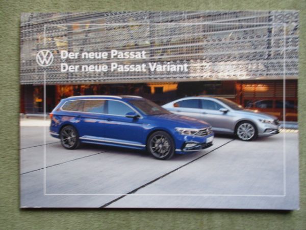 Druckausgabe VW Passat Typ 3G Katalog im Dezember 2019 : Autoliteratur Höpel