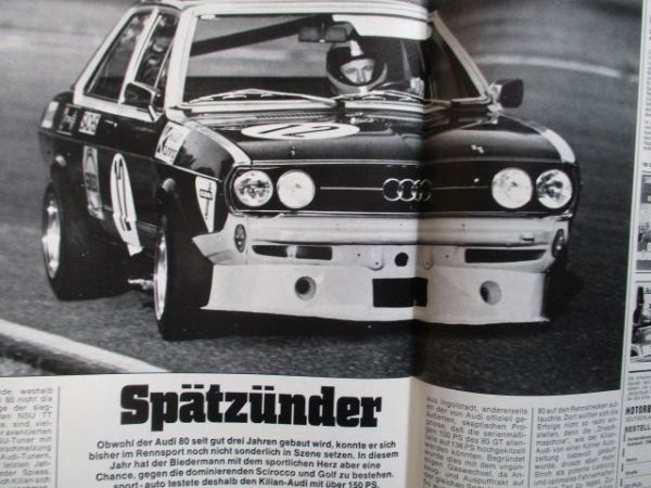 sport auto 3/1976 Iilian Audi 80,VW Scirocco Oettinger, Markenporträt Maserati,VW Scirocco 1.6 vs. Fiat 128 3P