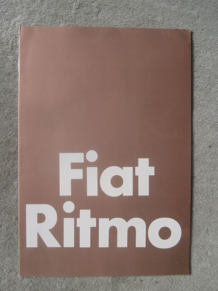 Fiat Ritmo 60CL 75CL Prospekt Februar 1981