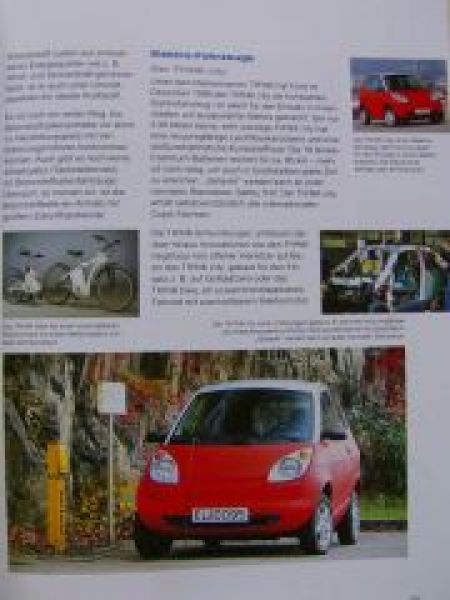 Ford Umweltschutz Prospekt Ka eKa Think city 2001