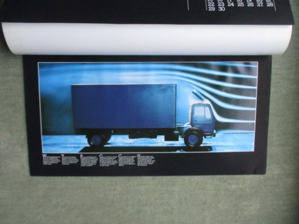 Mercedes Benz Kalender 1982 Aerodynamik +Luftschild bei Nutzfahrzeugen +Electronic