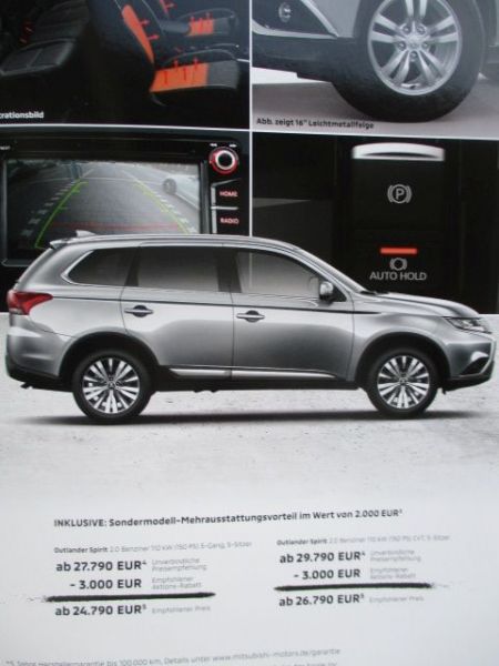 Mitsubishi Outlander Spriti 2.0 Benziner 110kw Katalog April 2020