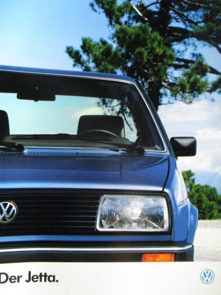 VW Jetta Typ16E 19E  Prospekt Januar 1987 Rarität