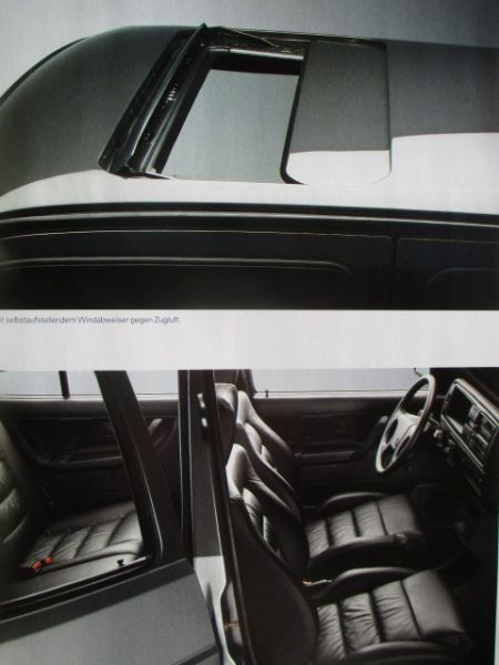 VW Jetta CL GL GT GTD Prospekt August 1989 NEU