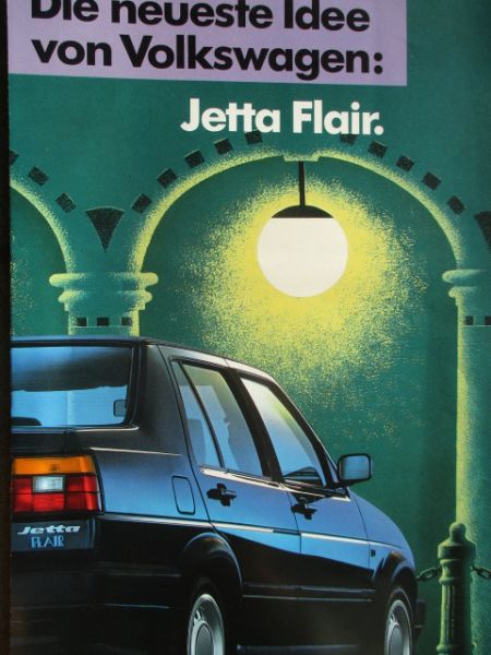 VW Jetta Typ19E Flair Januar 1990 40kw 51k3 66kw +Diesel 40kw 44kw 51kw Katalog