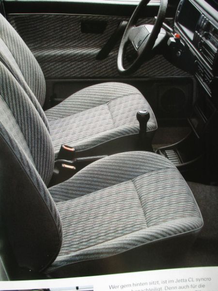 VW Jetta syncro CL GT Typ19E August 1989 Prospekt