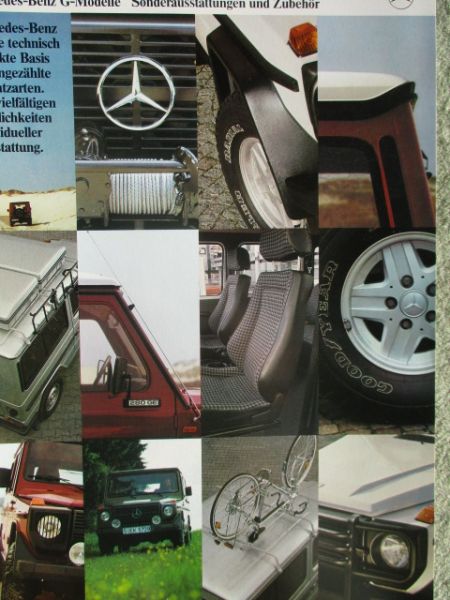 Mercedes Benz G-Modell Sonderausstattungen & Zubehör Katalog März 1983 Rarität