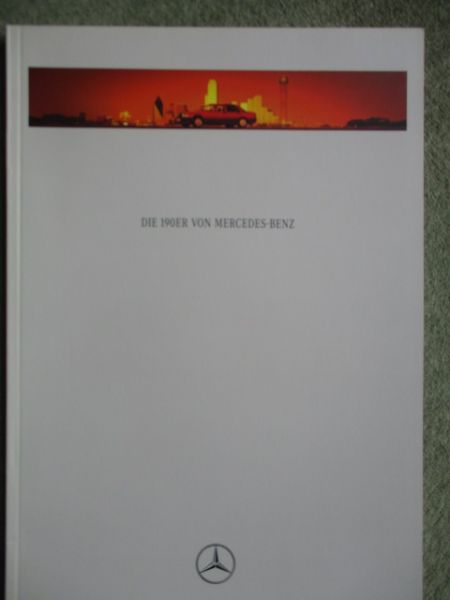 Mercedes Benz 190D +2.5 +1.8 +2.0 +2.3 +2.6 +2.5-16V Katalog +Sportline Januar 1992 W201 Rarität