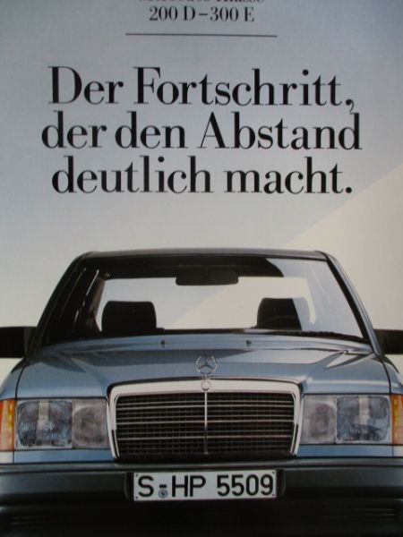 Mercedes Benz 200D-300E W124 Prospekt Dezember 1984