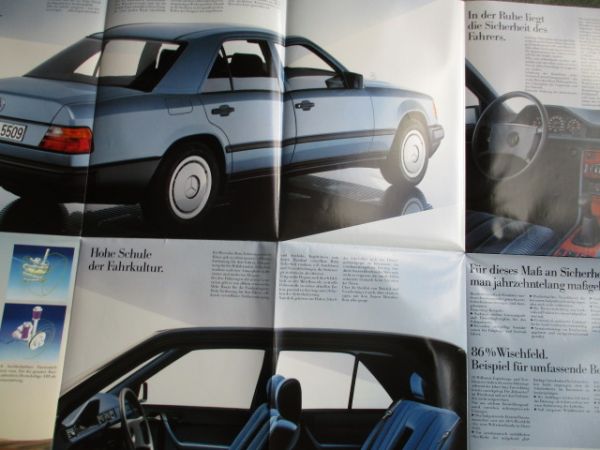 Mercedes Benz 200D-300E W124 Prospekt Dezember 1984