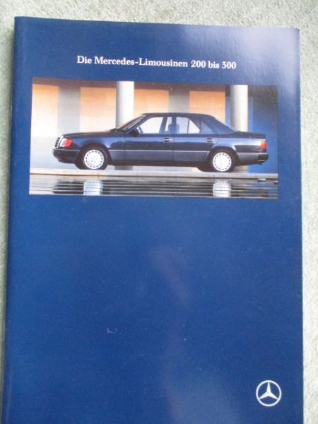Mercedes Benz 200D 250D +Turbo 300D +4Matic +turbo, 230E 260E +4Matic 300E +4matic 300E-24 W124 März 1991