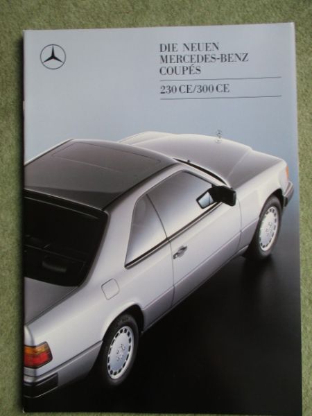 Mercedes Benz Coupés 230CE 300CE Prospekt C124 Januar 1988