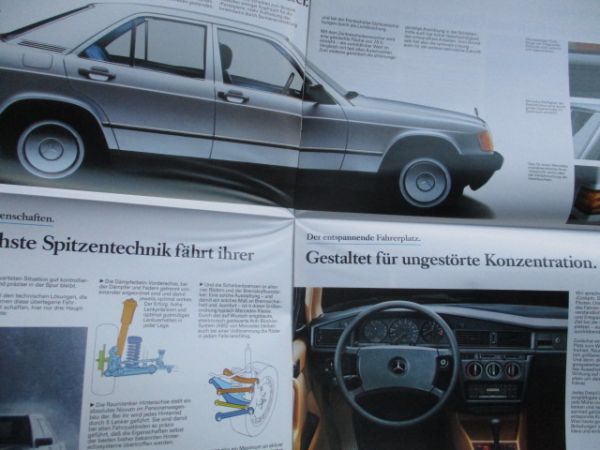 Mercedes Benz 190D 190 +E +2.3-16 W201 Katalog Dezember 1984 Rarität