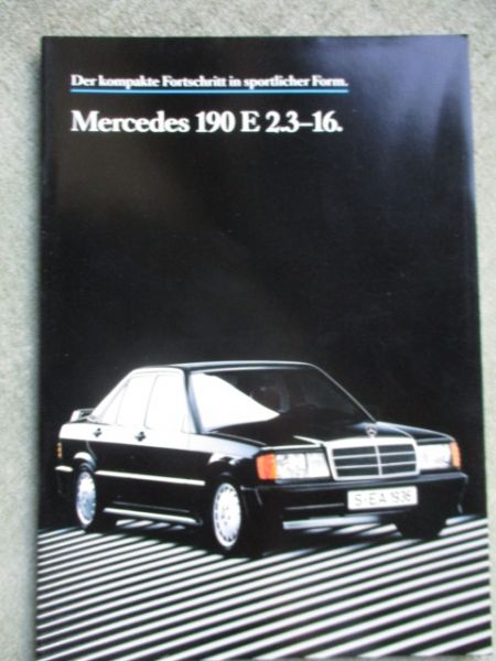 Mercedes Benz 190E 2.3-16V Katalog W201 August 1984