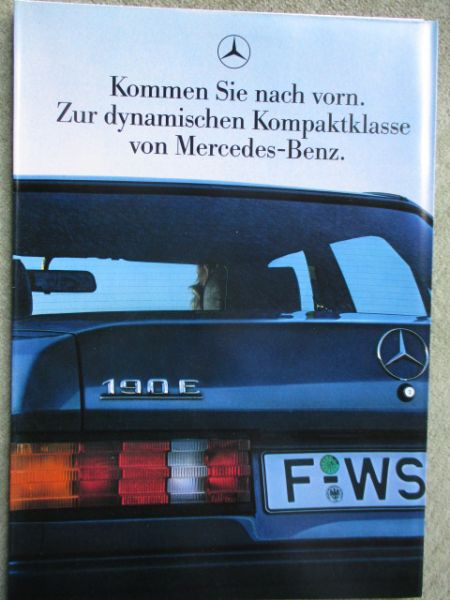 Mercedes Benz 190 +E +2.3 +2.6 +Katalysator Technik Katalog Juni 1986 W201