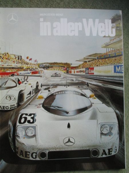 Mercedes Benz in aller welt 6/1989 Sauber,neue SL R129,