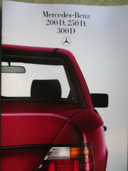Mercedes Benz 200D 250D 300D W124 Limousine Katalog Juni 1985