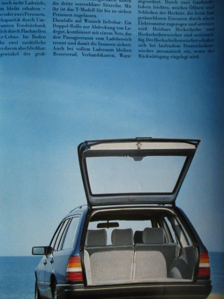 Mercedes Benz 200TD 250TD 300TD 200T 230TE 300TE +4Matic W124 Katlaog Juni 1986