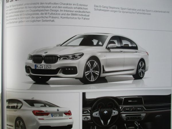 BMW 740i/Li 750i/li xdrive 730d/ld 740d/Ld 740e/Le Vorabinformation G11 G12 Flyer Katlaog März 2015