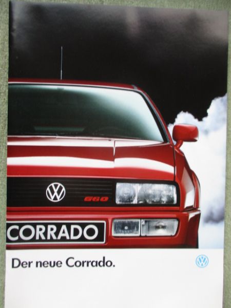 VW Corrado Typ53I G60 Prospekt August 1988+Preisliste
