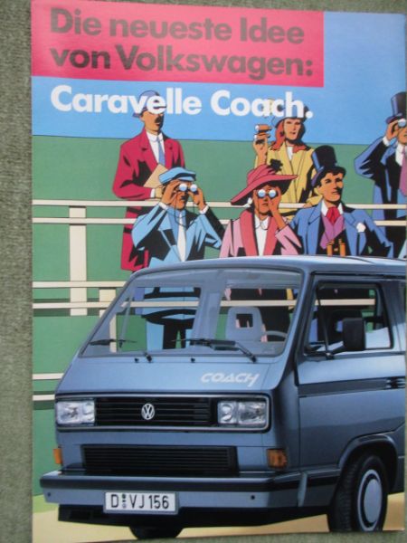 VW T3 Caravelle Coach 51kw 82kw 70kw Katalysator Sonderkatalog Mai 1987