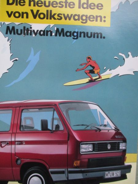 VW T3 Multivan Magnum Katalog Mai 1987 Rarität