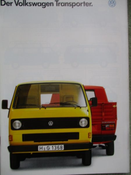 VW T3 Transporter +Pritsche +Kastenwagen Kombi+Syncro Katalog Juli 1986