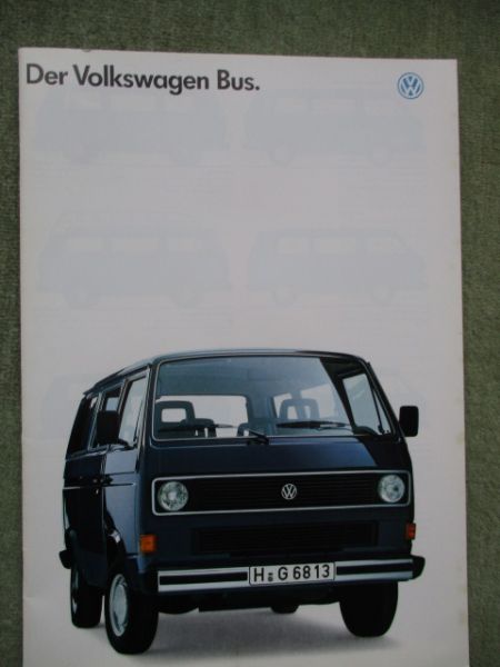 VW T3 Bus Kastenwagen Kombi Doka Caravelle Carat +syncro Prospekt Juli 1987