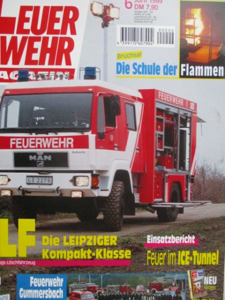 Feuerwehr Magazin 6/1999 HLF Leipzig auf MAN